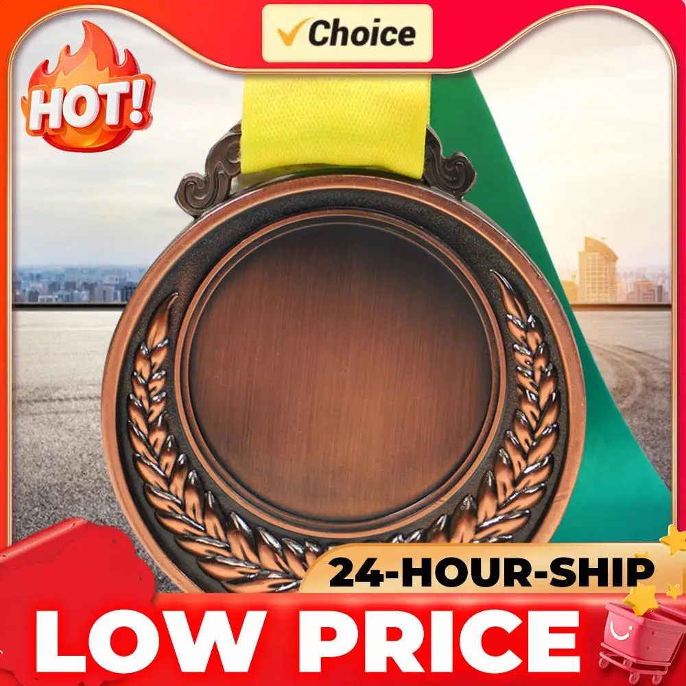 

1/5/10 шт. 2-дюймовые золотые, серебряные, бронзовые наградные медали с лентой на шею, памятные медали-сувениры, подарки