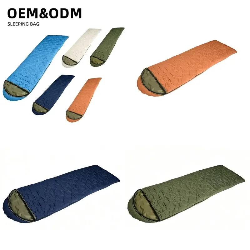 4-Season Ultra-Light Duck Filled Portable Mummy Style Sleeping Bag Nylon Fabric Cold Weather Outdoor Camping Backpacking
