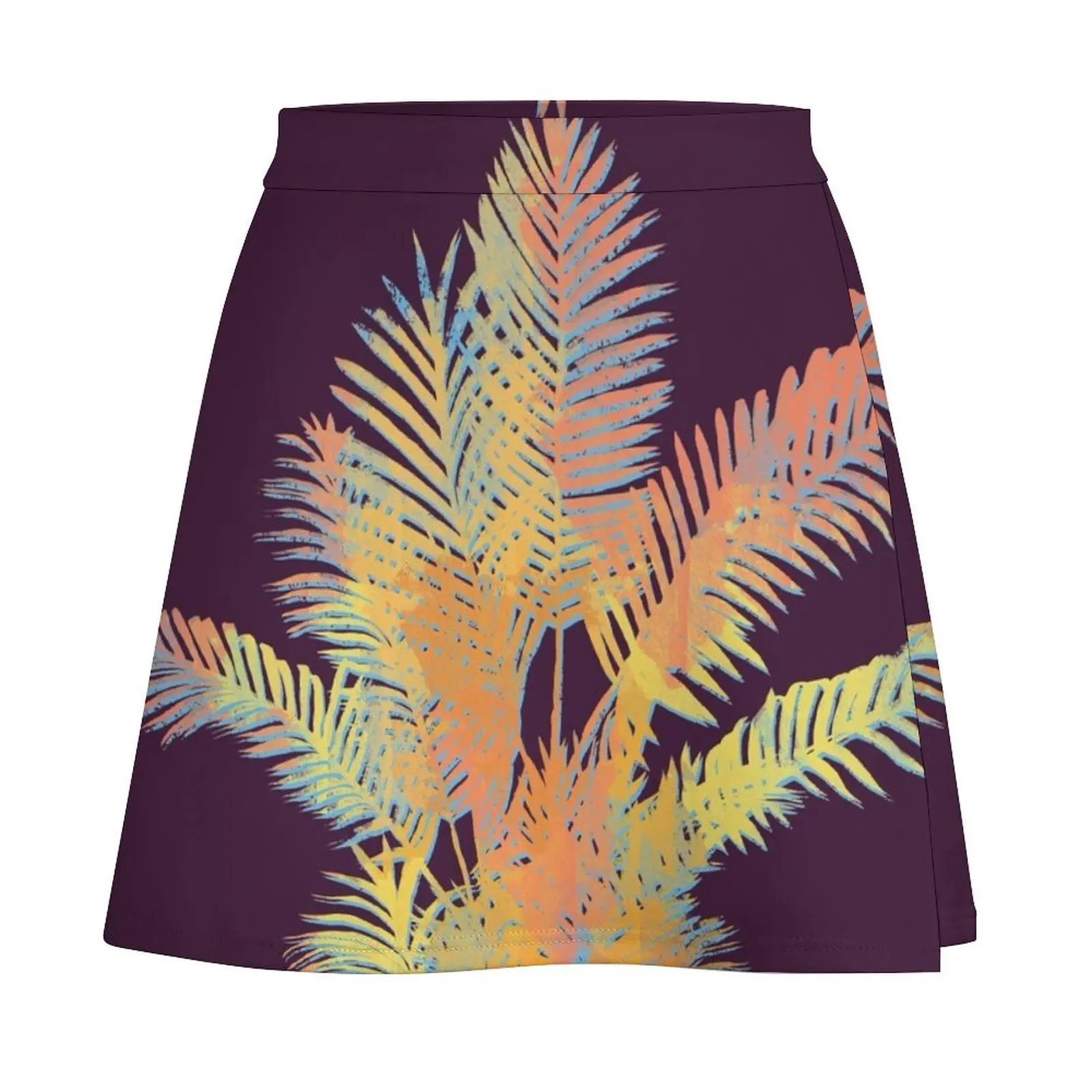 Colorful Tropical Vibes Mini Skirt skirts micro mini skirt extreme Short women′s skirts Female skirt Mini