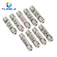 10PCS British Fuses BS1362 6*25 Filling Sand Riot Ceramic fuse 6X25MM 1A 2A 3A 5A 10A 13A 15A 20A 240V