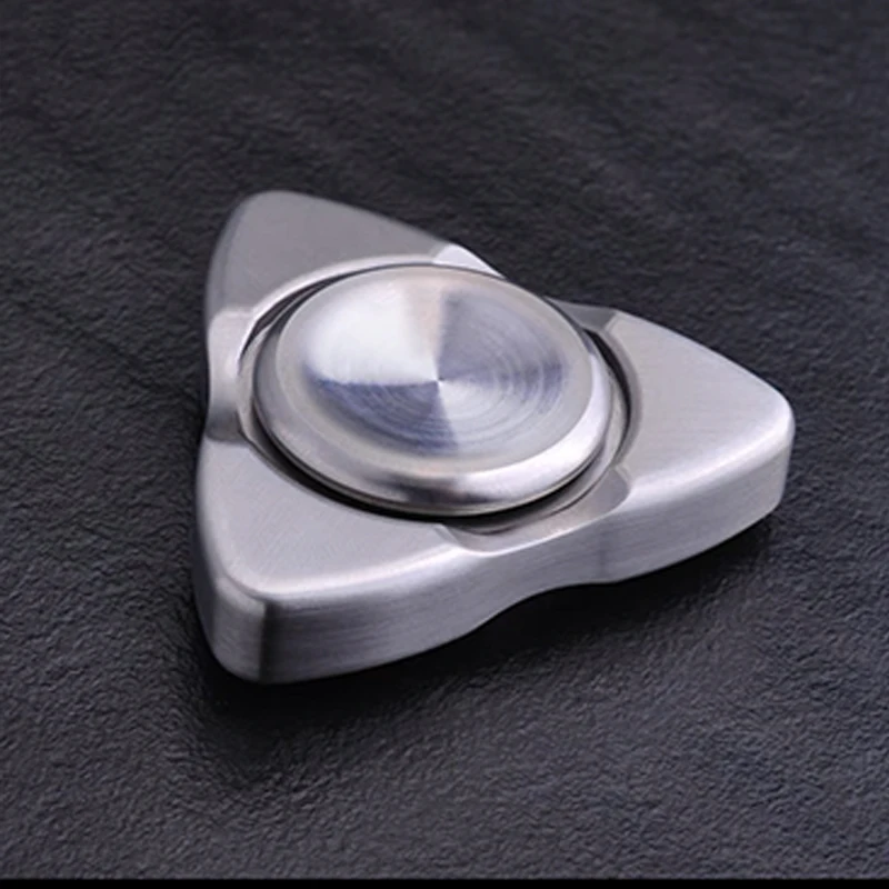 Metal Triangle EDC Fidget Spinner Stainless Steel Fingertip Gyro Hand Spinner Adults Decompression Anti Stress Relief Fidget Toy