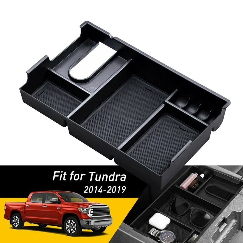 For 2014-2019 2020 Toyota  Central Console Organizer Armrest Storage Box Pallet Organizer Tray Glove Box