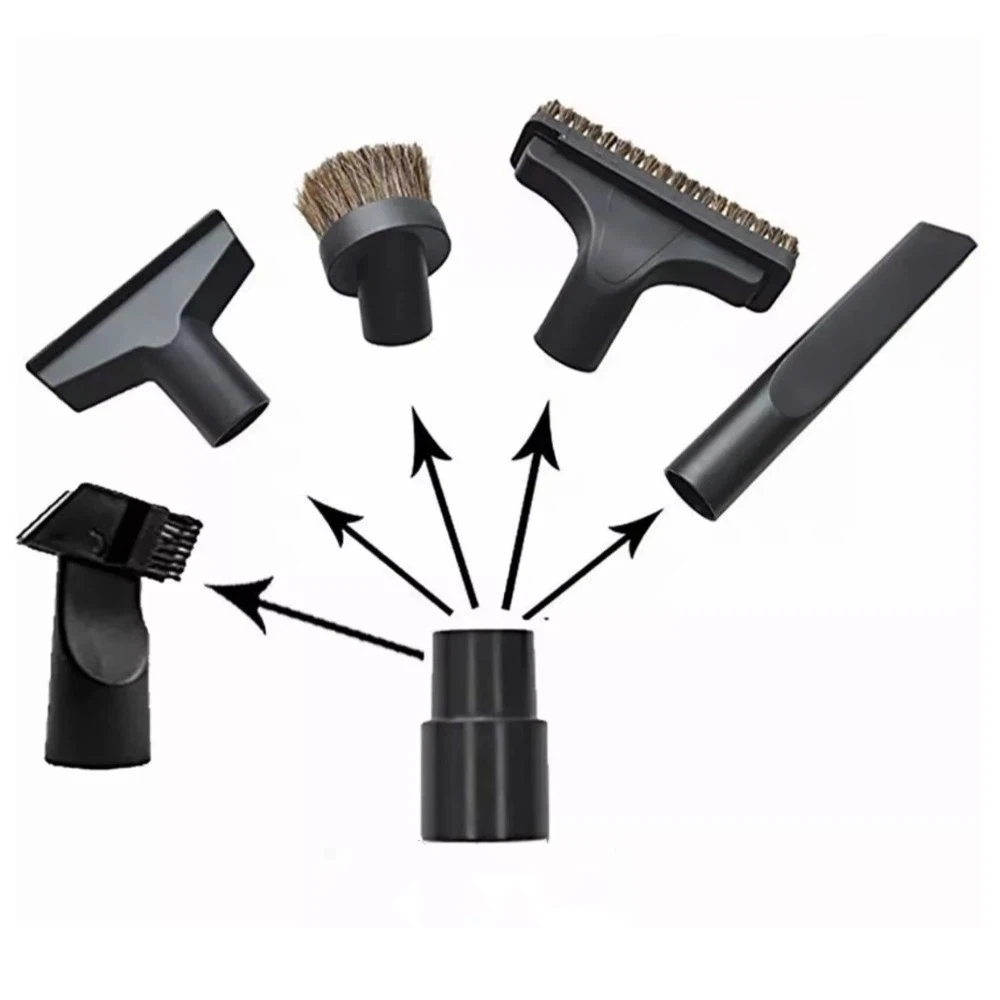 Extra Nozzle Plastic Vacuum Cleaner Head 6 in 1 Set 32mm Vacuum Attachments Replacement Vacuum Cleaner Accessories Bed
