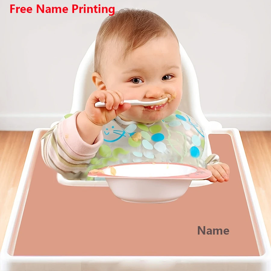 

Free Name Printing Baby High Chair Mat Table Chair Pad Suitable for Boys and Girls Perfect Gift