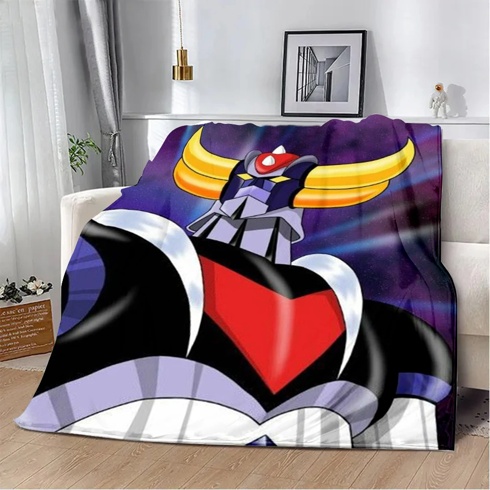 UFO ROBO GRENDIZER GOLDORAK Printed Blanket Picnic Blankets Warm Blanket Soft and Comfortable Blanket Home Travel Birthday Gifts