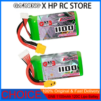GAONENG GNB 1100mAh 120C 4S 14.8V 6S 22.2V RC LiPo Battery With XT60 Plug Light Weight New Model High C Rate for RC FPV Drone