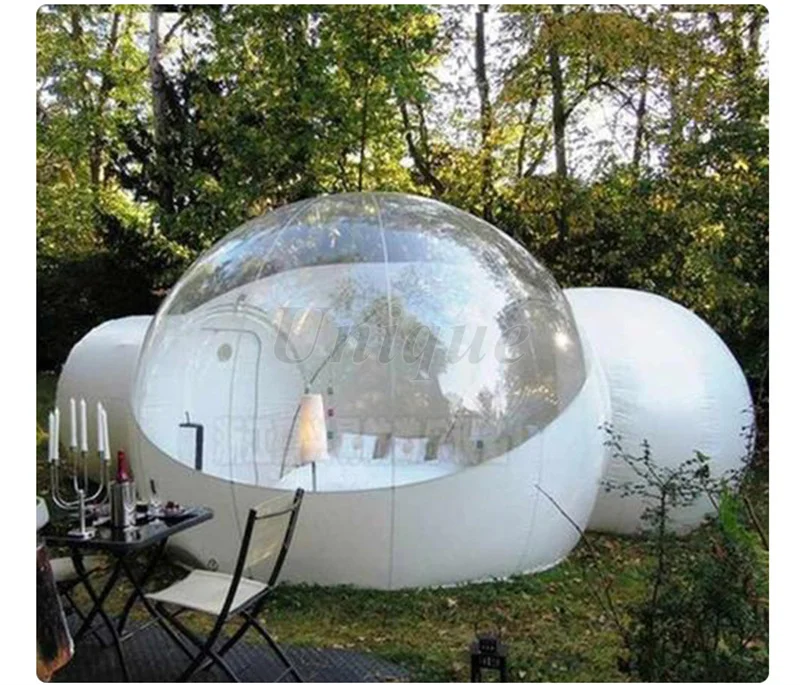 Commercial Outdoor Inflatable Bubble Hotel House Tent, Transparent Igloo Dome Camping Tent