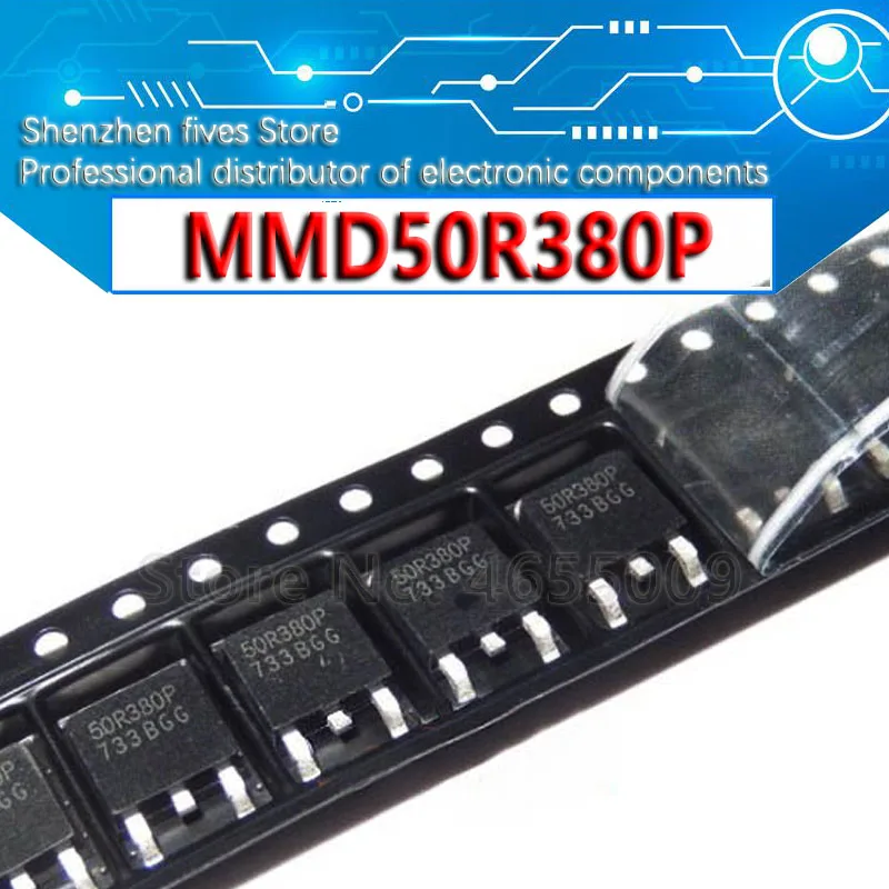 10 قطعة/الوحدة MMD50R380P TO-252 50R380P TO252 50R380 سوت MMD50R380 MMD50R380PPRH رقاقة MOSFET