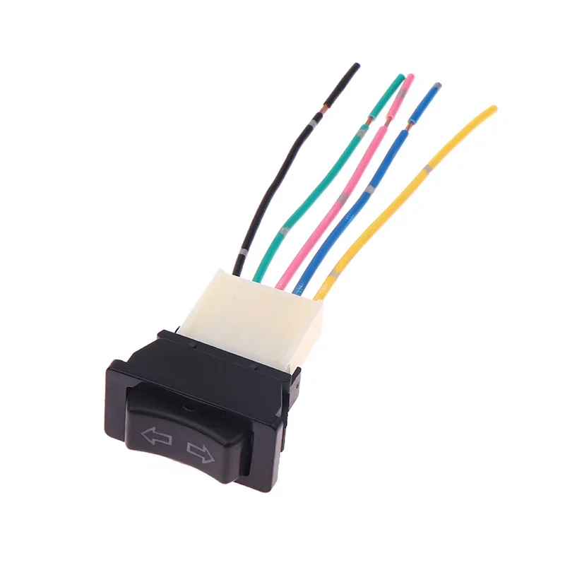 Universal Auto Car Power Window Switch Lifting Switch 5 Pin DC 12V 20A Blue/Red/Green Light Color And Harness