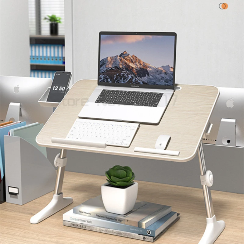 

Height-Adjustable Workstation Foldable Office Desk Elevated Computer Platform for Bed Ergonomic Design Space-Saving Furniture