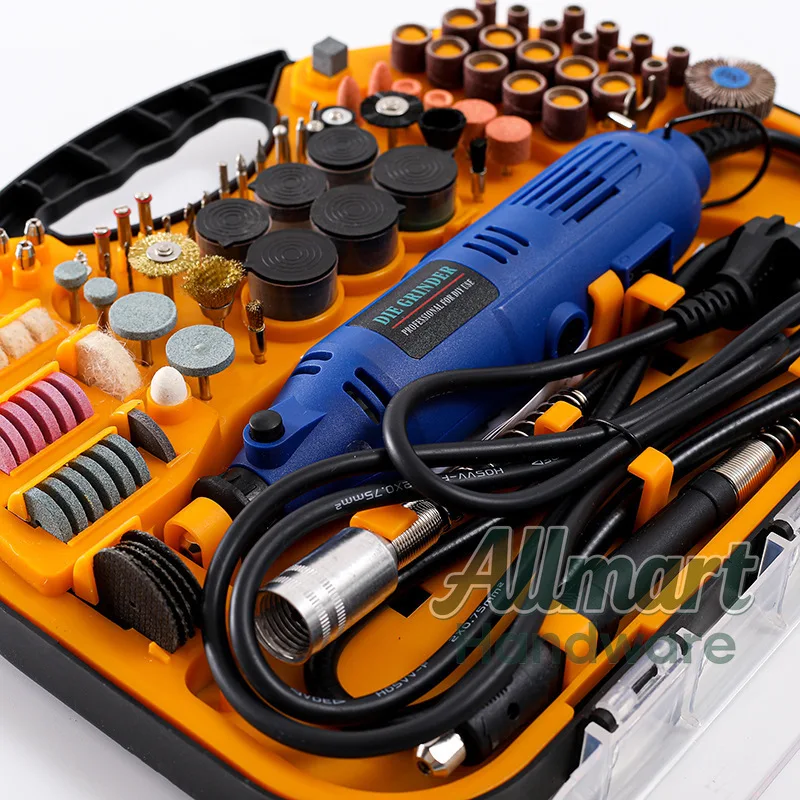 211PCS Cordless Electric Grinder Set, Lithium Ion Variable Speed Grinder, Sanding Polishing Carving Electric Tool Accessories view 3