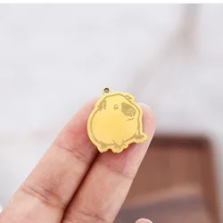 2pcs Himalayan Guinea Pig Charms Animals Wild Pendants Necklace Earrings DIY Supplies Jewelry Making Finding Accessories