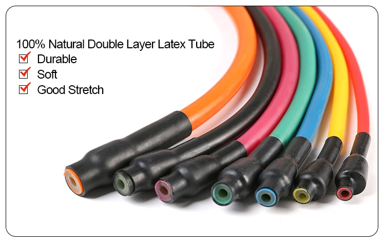 الأزرق حزمة الصالة الرياضية مجموعة طويلة باكستان دروبشيبينغ أربطة المقاومة المقاومة المضادة للمفاجئة 1