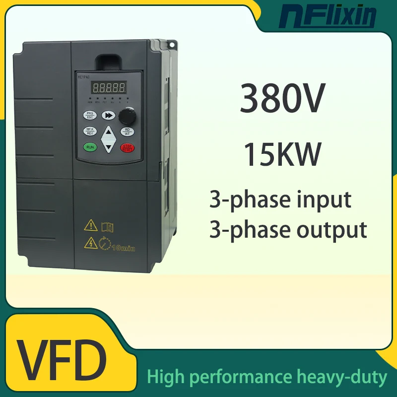 VFD  AC 380V 15kW/18.5KW/22KW/30KW/37KW/45KW/55KW Variable Frequency Drive 3-Phase Speed Controller Inverter Motor VFD Inverter