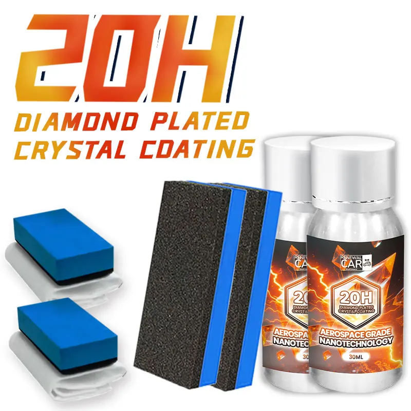 

2 комплекта 20 часов КРИСТАЛЛОВЫЙ ПОКРЫТЫЙ ДИАМАНТОВЫЙ - 30 МЛ PRO КЕРАМИЧЕСКОЕ ПОКРЫТЫЕ, ПОКРЫТЫЕ ДИАМАНТОВЫЕ, ОБНОВЕРЕННАЯ ЗАЩИТА ФАРБА АВТОМОБИЛЯ