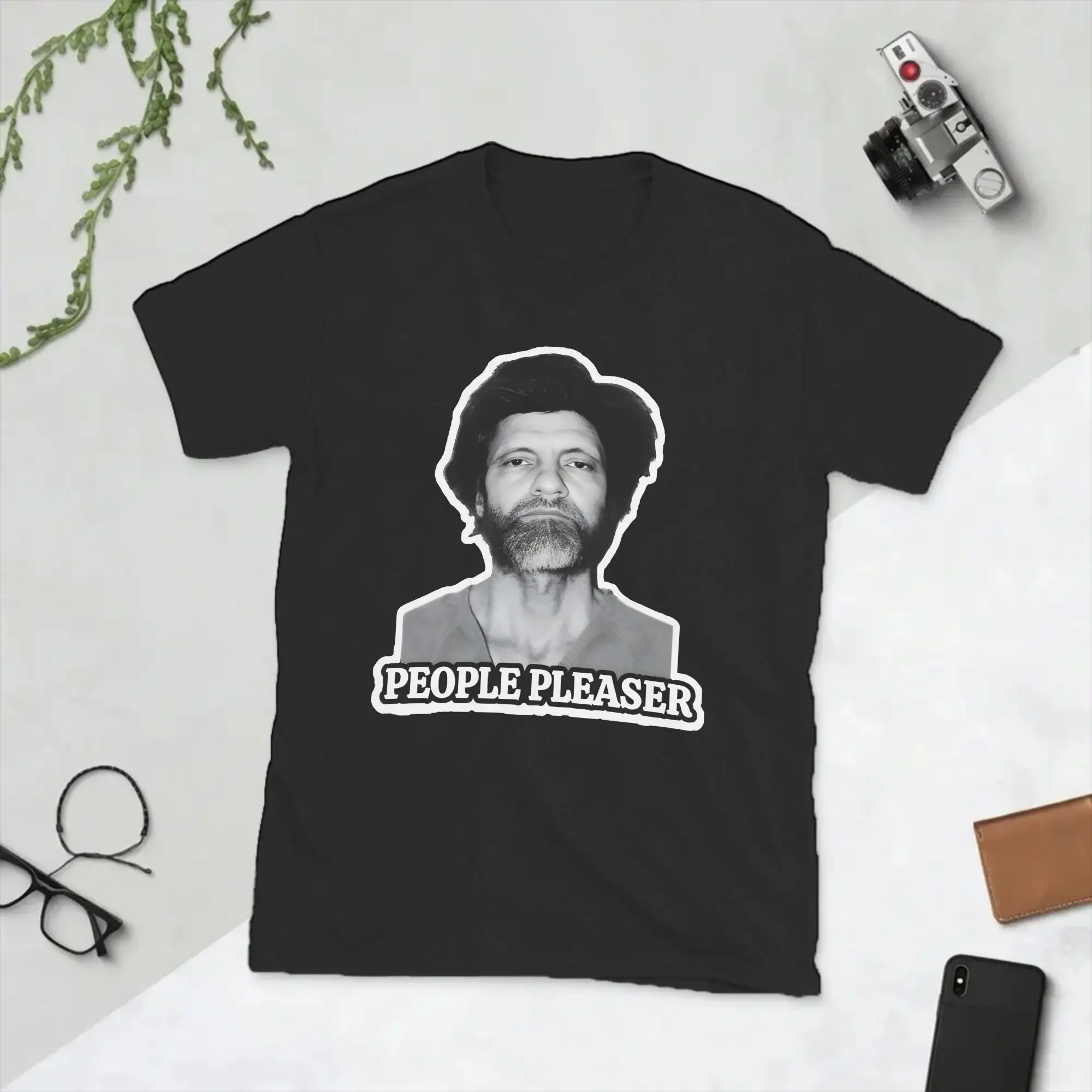 Funny The Unabomber Ted Kaczynski T-Shirt Men Round Collar Pure Cotton T Shirt  Short Sleeve Tees Birthday Present Tops