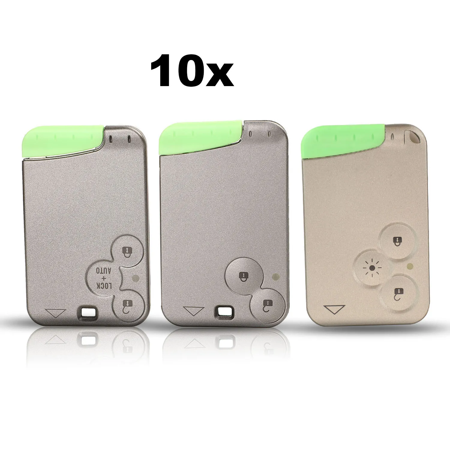 jingyuqin 10ps Remote 2/3 Buttons protective Case key shell Cover For Renault Laguna Espace Smart Card With Blade