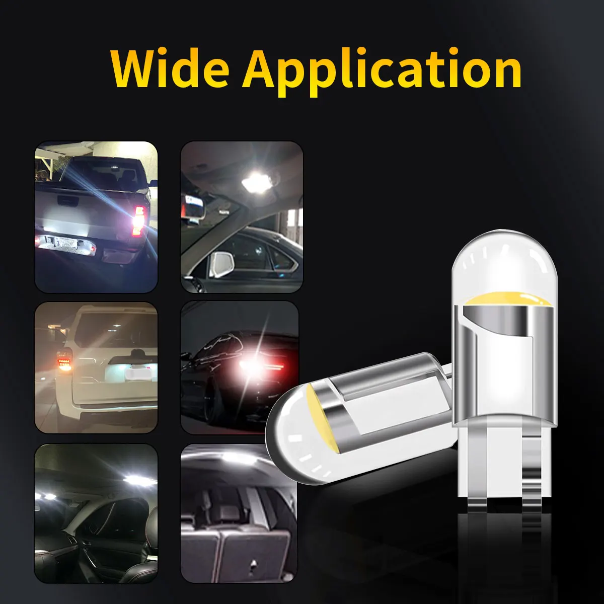 

10Pcs 20Pcs Red Yellow White W5W T10 WY5W 192 194 168 LED Car Bulbs for Automotive Reading Width Clearance Turn Signal Lights