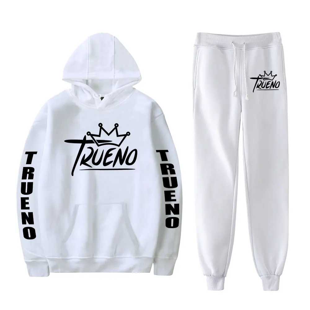 Trueno Rapper Vintage 90s PULLOVER Fashion Merch Hoodies Set Men Hoodies Pants Two-Piece Pullover Sports HOODIE Women