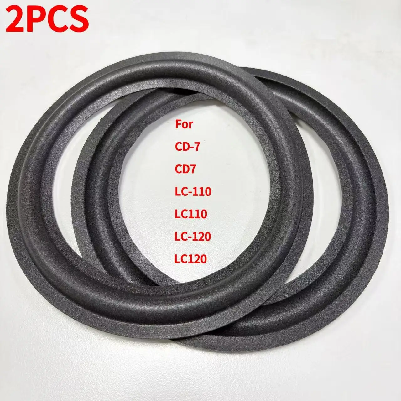 For Allison CD-7 CD7 CD Seven LC-110 LC110 LC-120 LC120 Speaker Foam Repair Folding Edge Ring （2PCS）