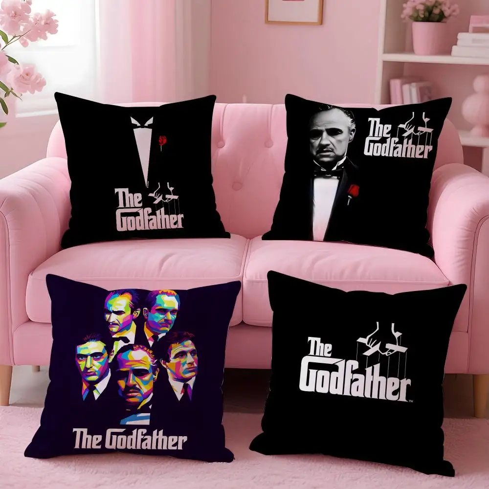 movie The Godfather Cushion Cover Soft Washable Pillowcase Cushion Cover for Sofa Bed Car Travel Office Home Decor
