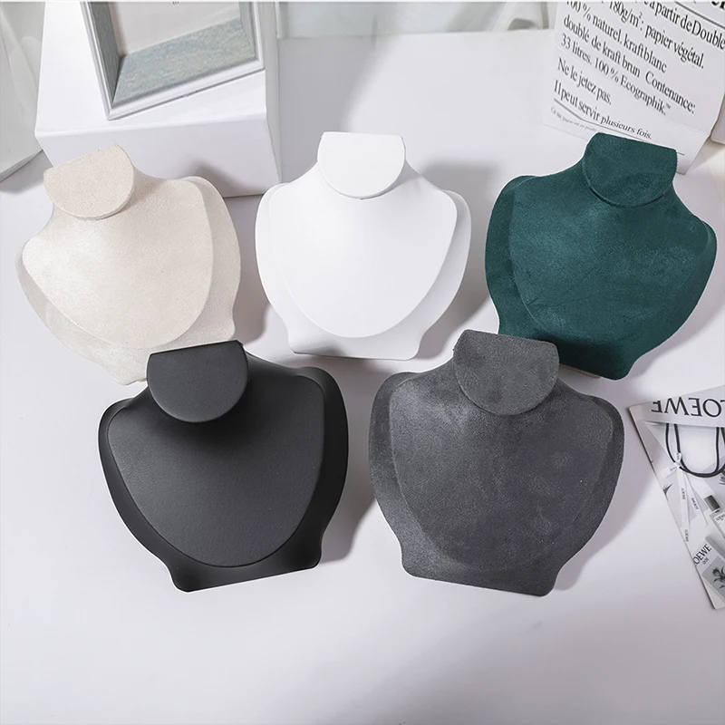 

Velvet Portrait Necklace Display Pendant Organizer Jewelry Display Stand Jewelry Mannequin Bust Necklace Pendant Window Display