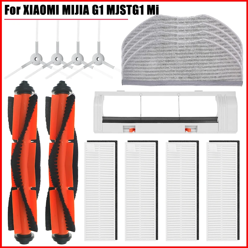 الرئيسية لفة فرشاة Hepa تصفية ممسحة خرقة القماش اكسسوارات ل شاومي Mi روبوت فراغ ممسحة الأساسية Mijia G1 الأنظف أجزاء Skv4136gl