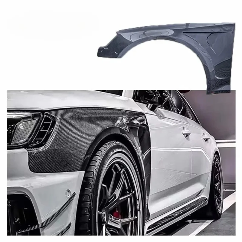 For RS4 B9 Upgrade AE Style Carbon Fender Body Kit RS4 AE Carbon Fiber Front Side Fender 2