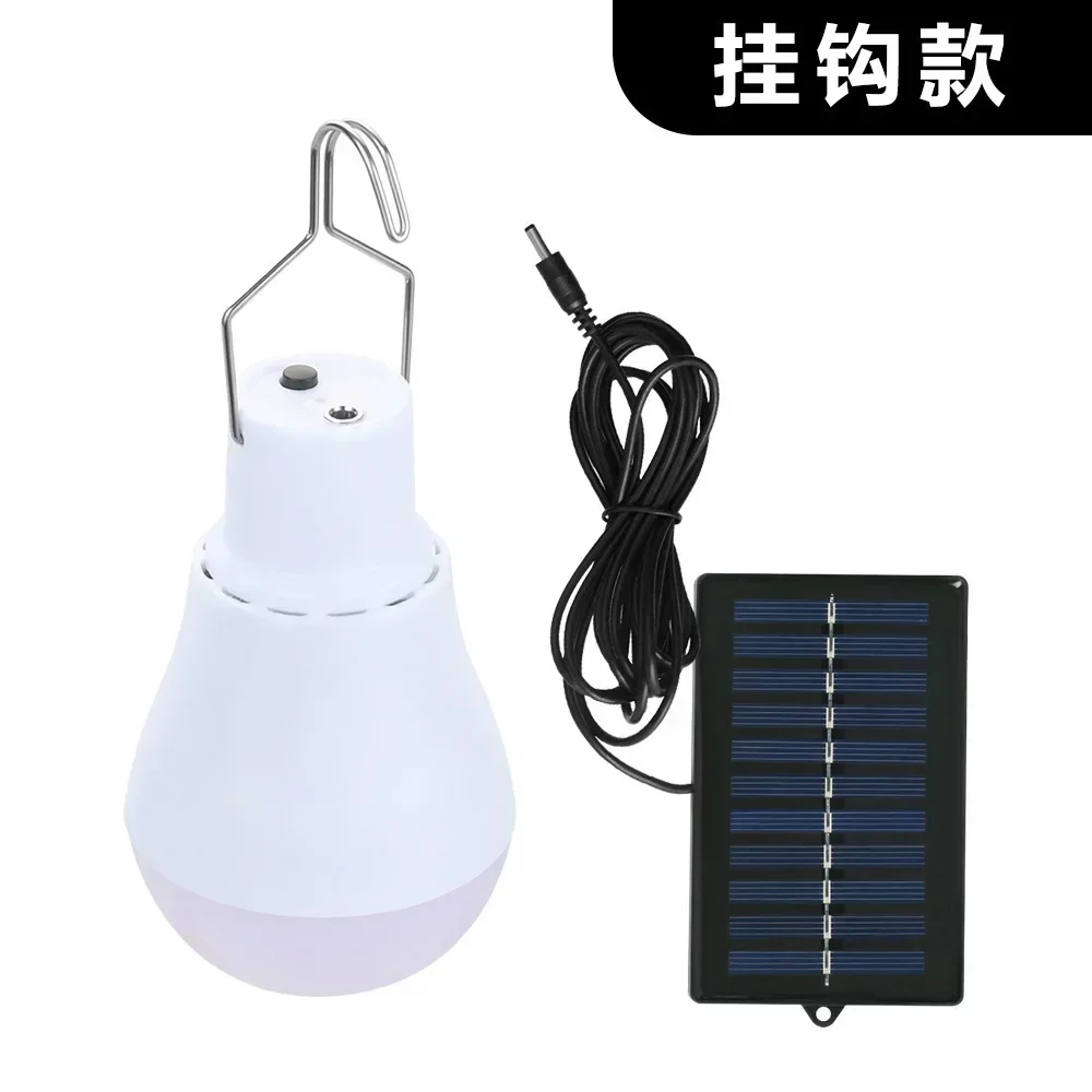 Bombilla LED portátil con energía Solar, 5 modos, 20COB, luz LED de ahorro de energía para acampar al aire libre, senderismo, tienda de pesca, iluminación de emergencia