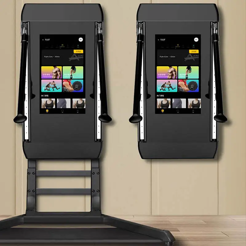 

Hot Sale Comprehensive Intelligent Trainer Touch Screen Wall Mounted Steel Arm Fitness Equipment Fitness Mirror