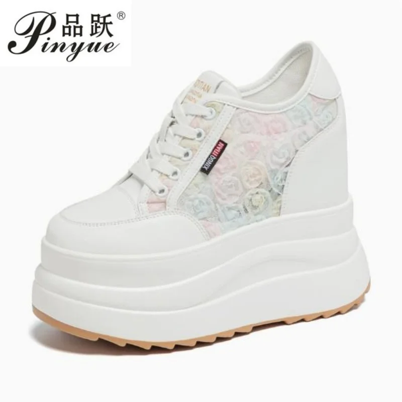 

Кроссовки на платформе из натуральной кожи 13 см, массивные, повседневные, удобные, высокого качества, для осени и прогулок