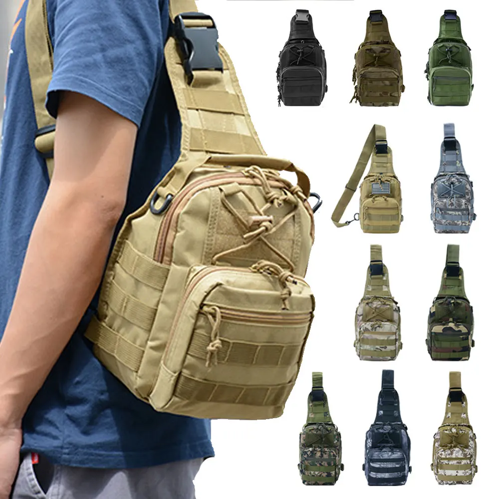 Tactical Shoulder Bags Tactical Hiking Backpack Sports Molle  Travel Camping Hunting Fishing Men Chest Sling Bags Outdoor