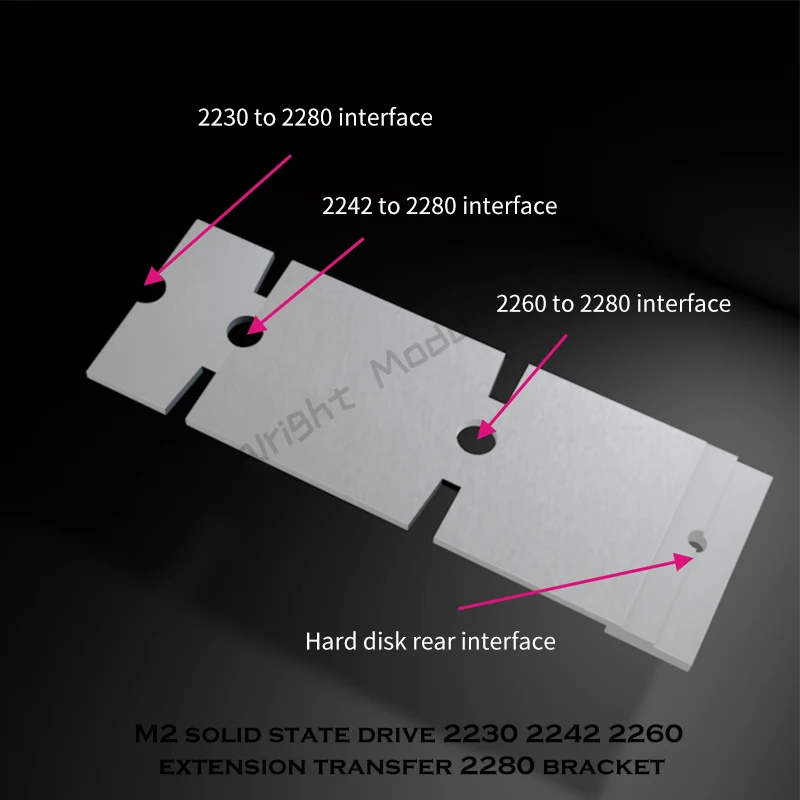 NGFF M2 Solid State Drive Adaptateur, 2242 à 2280, 2230 à 2280, Extension de carte de transfert, Carte T1, 2230 $, 2242/2260 $, NGFF M.2