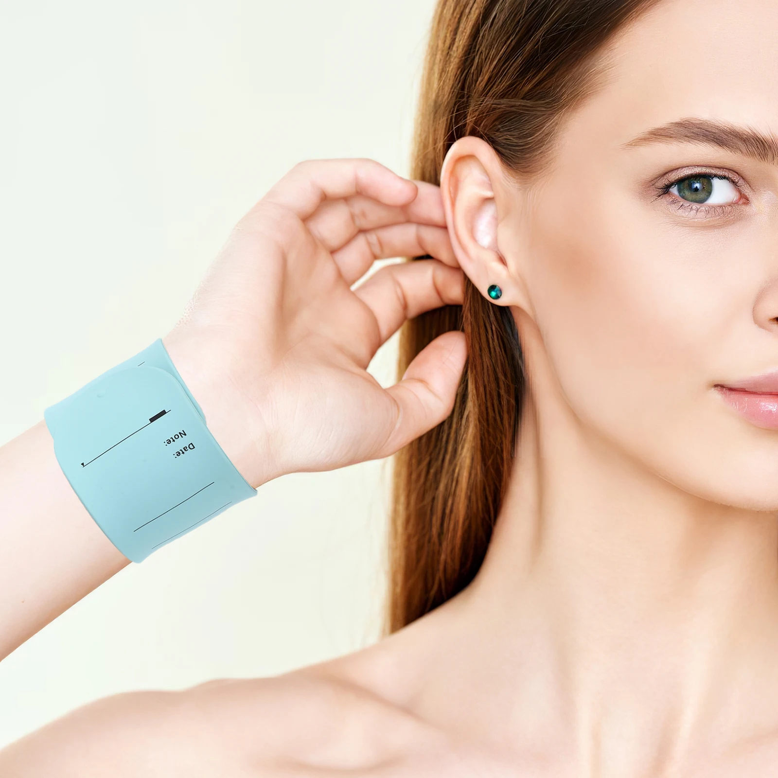 

6Pcs Reusable Silicone Memo Wristband Dry Erase Writable Bracelet for Daily Notes and Reminders Slap Bracelet Erasable Notepad