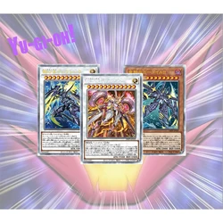 3 pcs Anime Yu-gi-oh! DIY homemade Centurion Ignoble Knight of High Laundsallyn Collect card toys Christmas birthday gifts