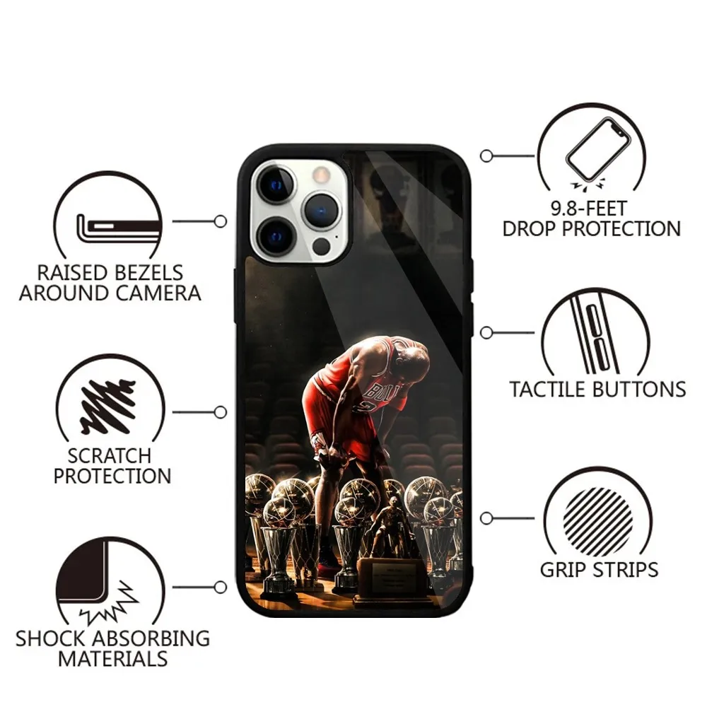 -Basketball M-Michaell-J-Jordan Phone Case For iPhone 15,14,13,12,11,Plus,Pro,Max Mini Magsafe Magnetic Wireless Charging