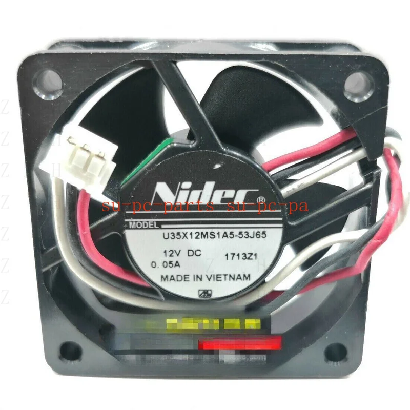 

ZZZZ FOR NIDEC DC 12V 0.05A U35X12MS1A5-53J65 35X35X12MM 3-PIN Micro Cooling Fan