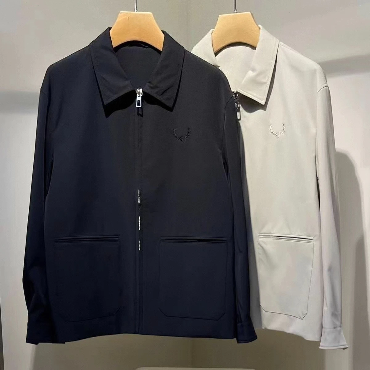 

LP nylon waterproof jacket lapel casual jacket