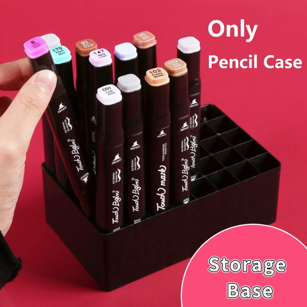 36 Grid Marker Pen Storage Box - Art Supplies Organizer Tray, Marker Holder (Marker Not Included)