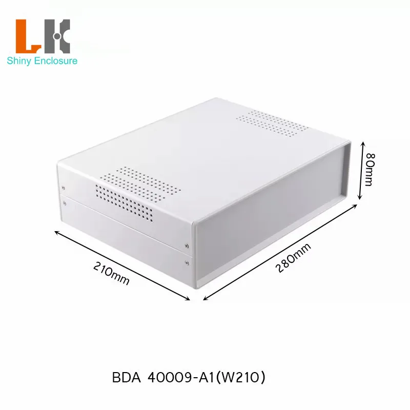 Imagem -02 - Diy Iron Junction Box Gabinete para Caixa do Projeto Fonte de Alimentação Cases de Equipamentos Custom Iron Electric Enclosure 280x210x80 mm