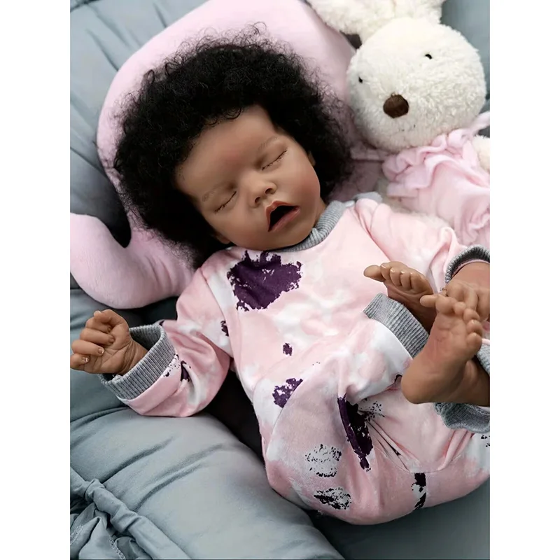 18inch Reborn Baby Doll TWIN B Lifelike Popular Cuddly Soft Body Doll High Quality Hand Paint Collectible Art Doll