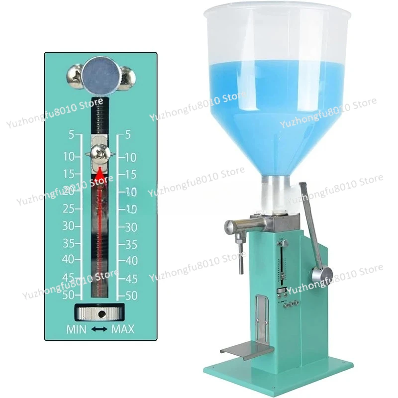 5-50ml Manual Paste Liquid Filling Machine A03 Pro Commercial Dispenser Filler Adjustable Oil Honey Bottle Equipment Efficient