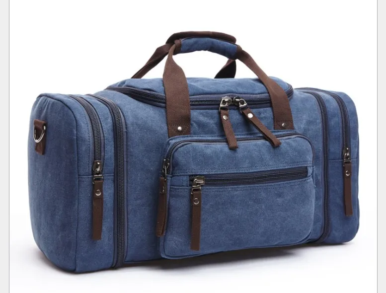 

Outdoor Travel Canvas Bapa Large oulder Bag Men's Pure Color Faionable European Sle Foldable Travel Bag for Youth