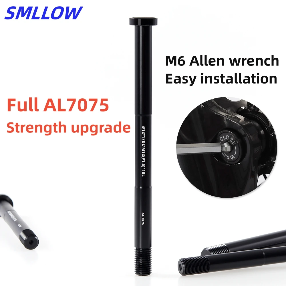 Smllow MTB Road Bike Thru Axle 12*142 12*148 12*168 12*175 frame front fork shaft skewer bicycle thru Axle