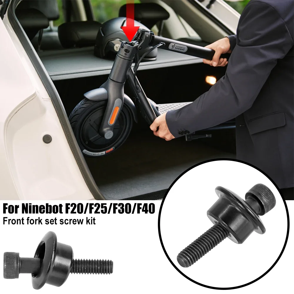 الجبهة شوكة الاحتفاظ المسمار مجموعة ل ناينبوت F20 F30 F40 سكوتر كهربائي الجبهة شوكة تحديد المفصلي الترباس المسمار قطع الغيار