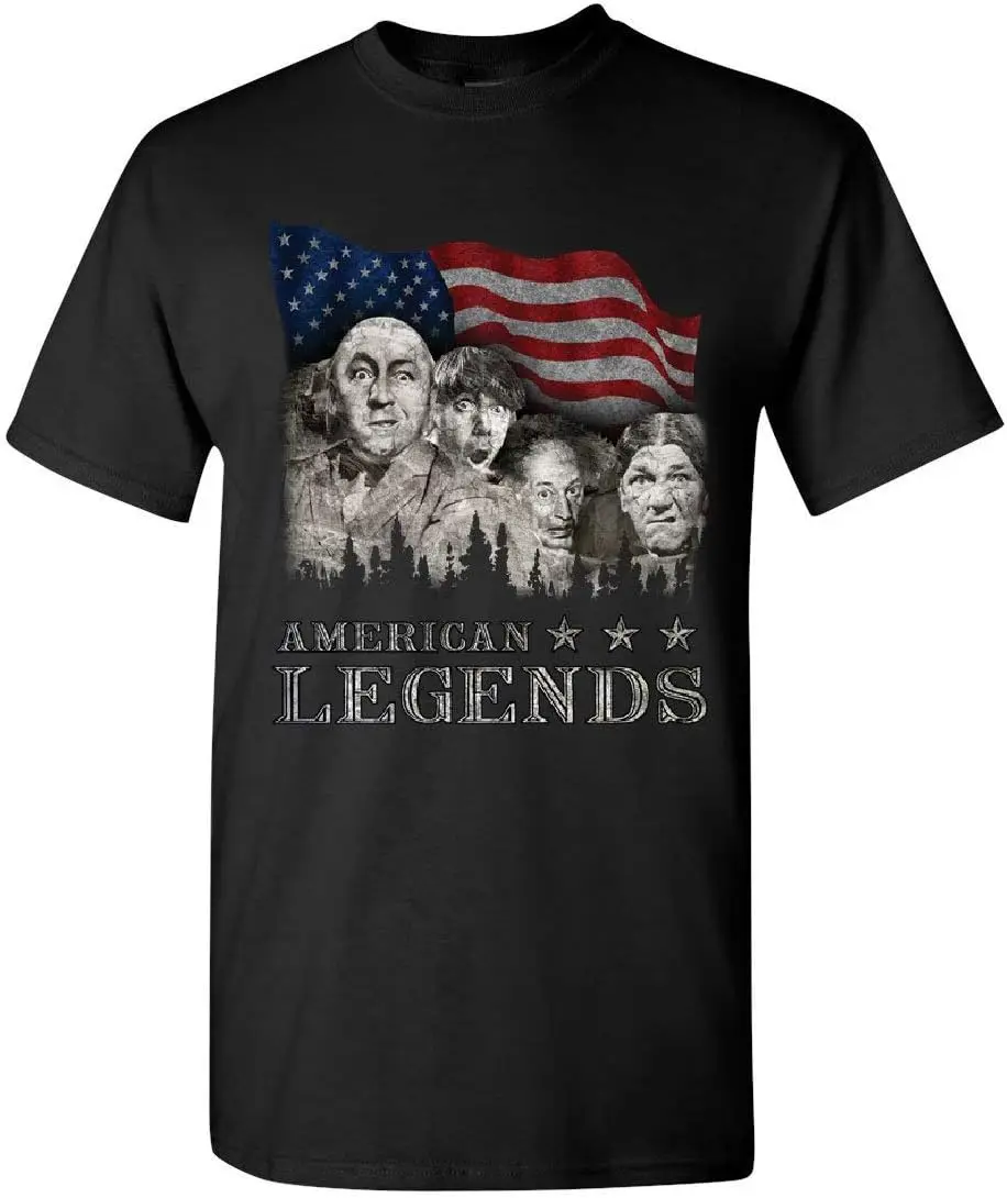 

Rushmorons The Three Stooges Mount Rushmore Funny Parody T-Shirt 100% Cotton O-Neck Short Sleeve Summer Casual Mens T-shirt