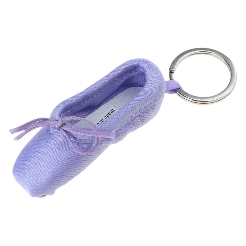 Pointe Shoes Keyrings Mini Ballet Shoe Purse Keychain Handmade Pointe Shoe Charm Bag Penddant Gift for Dance Lovers
