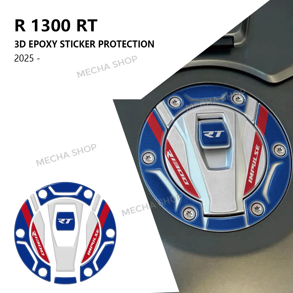 

Motorcycle Frosted Fuel Tank Stickers Oil Gas Cap Protector Decal For R1300RT R 1300 RT 2025-