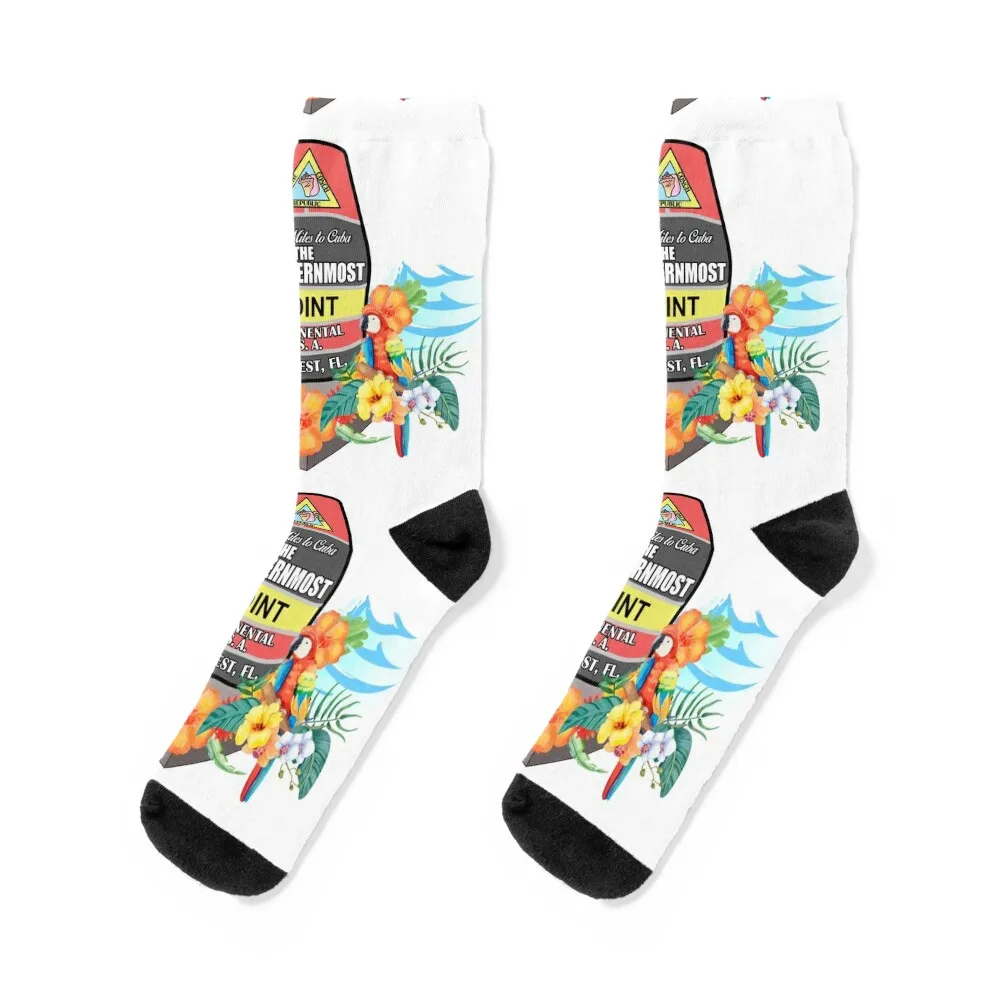 

Southernmost Point Key West Socks luxury soccer anti-slip Men's Socks Luxury Women's