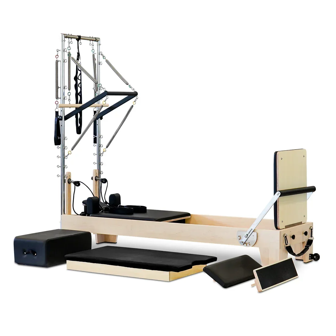 Deren Pilates Equipmentcommercial Pilates Studio Core Bed Maple Wooden Half Trapeze Machines Pilates Reformer Tower